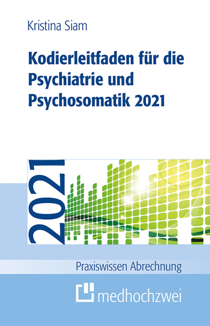 Kodierleitfaden für die Psychiatrie und Psychosomatik 2021 main product photo