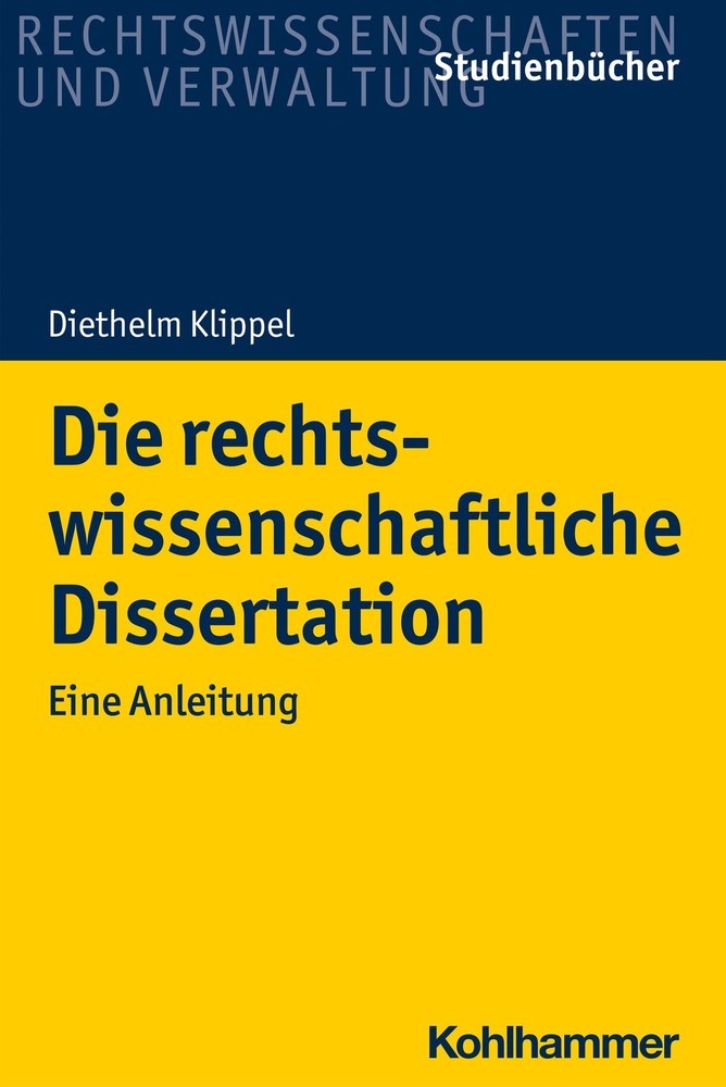 Die rechtswissenschaftliche Dissertation main product photo