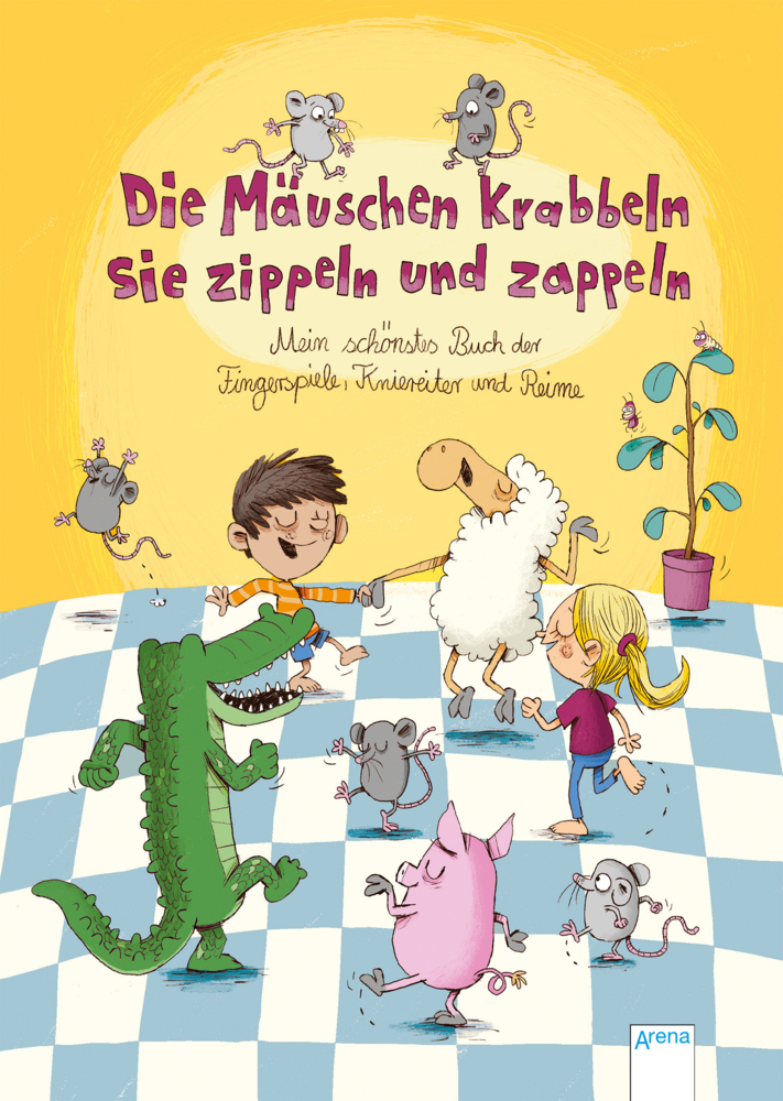 Die Mäuschen krabbeln, sie zippeln und zappeln. Mein schönstes Buch der Fingerspiele, Kniereiter und Reime main product photo