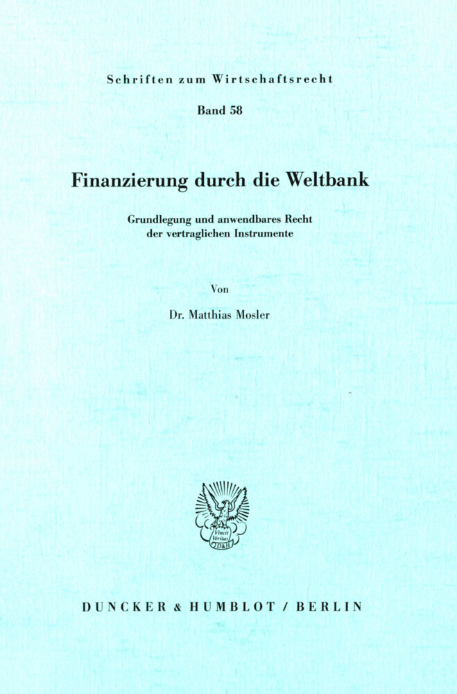 Finanzierung durch die Weltbank. main product photo