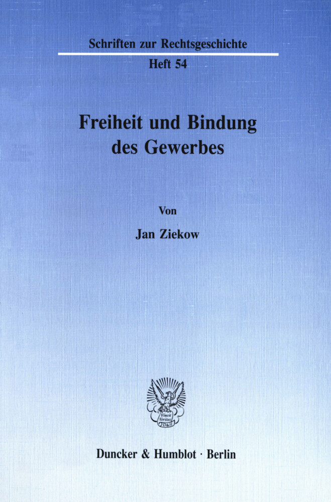Freiheit und Bindung des Gewerbes. main product photo