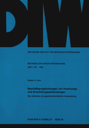 Beschäftigungswirkungen von Forschungs- und Entwicklungsaufwendungen.