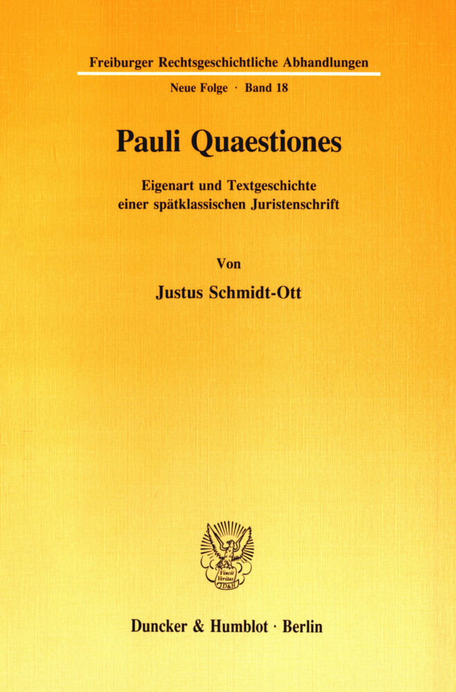 Pauli Quaestiones. main product photo