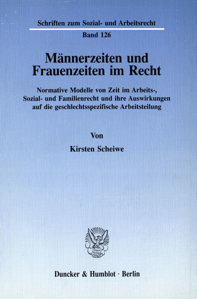 Männerzeiten und Frauenzeiten im Recht. main product photo