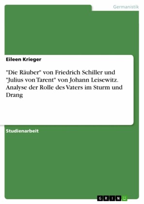 'Die Räuber' von Friedrich Schiller und 'Julius von Tarent' von Johann Leisewitz. Analyse der Rolle des Vaters im Sturm und Drang