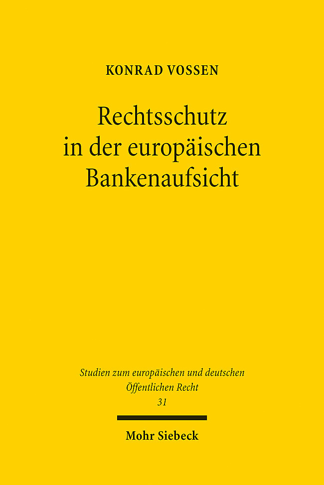 Rechtsschutz in der europäischen Bankenaufsicht main product photo