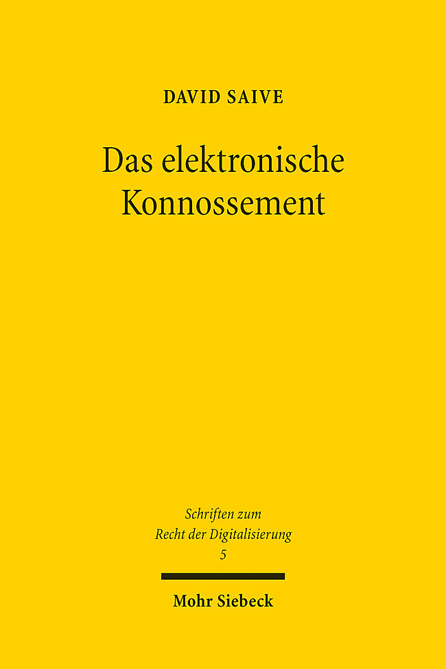Das elektronische Konnossement main product photo