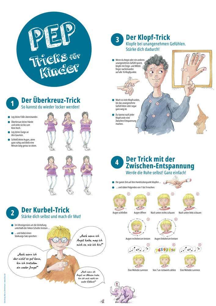 PEP-Tricks für Kinder, Übungsposter main product photo