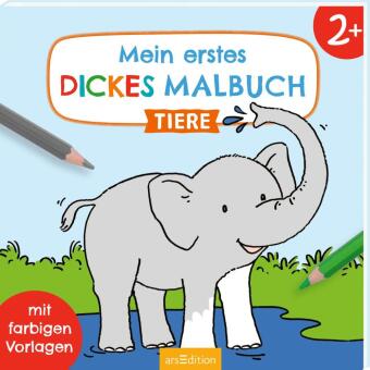 Mein erstes dickes Malbuch ab 2 - Tiere