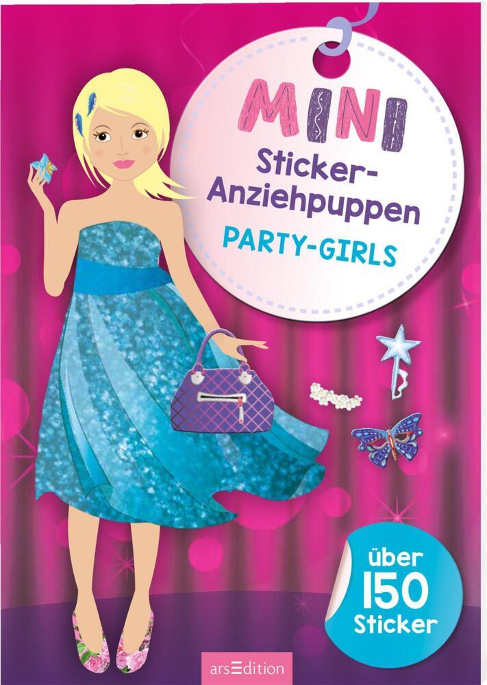 Mini-Sticker-Anziehpuppen - Party-Girls main product photo