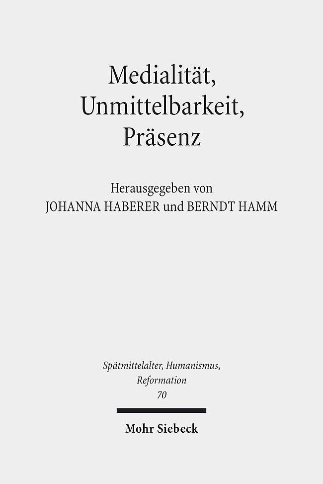 Medialität, Unmittelbarkeit, Präsenz main product photo