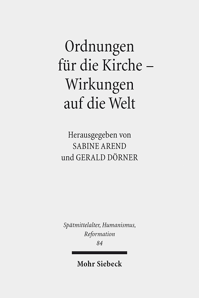 Ordnungen für die Kirche - Wirkungen auf die Welt main product photo