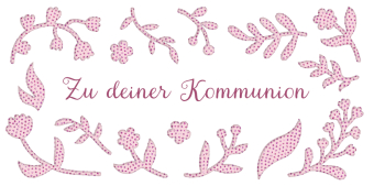 Kuvert für einen Geld- oder Gutschein - Zu deiner Kommunion