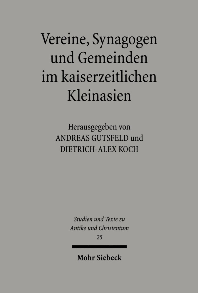 Vereine, Synagogen und Gemeinden im kaiserzeitlichen Kleinasien main product photo