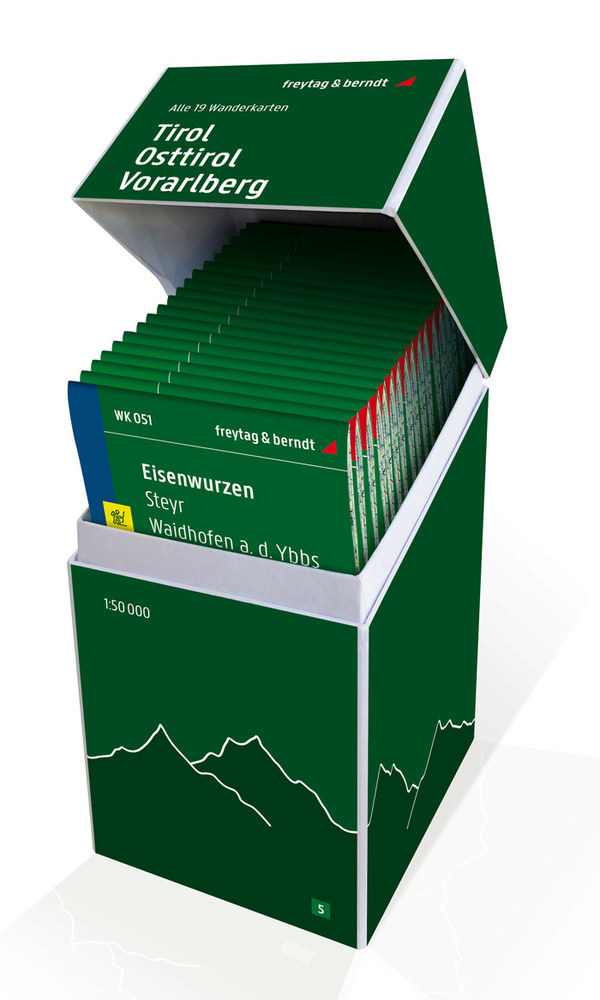 Tirol - Osttirol - Vorarlberg, Wanderkarten Set 1:50.000 main product photo