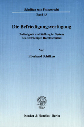 Die Befriedigungsverfügung.