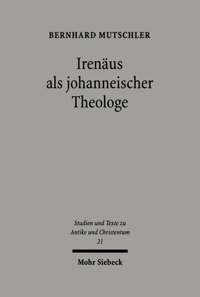 Irenäus als johanneischer Theologe main product photo