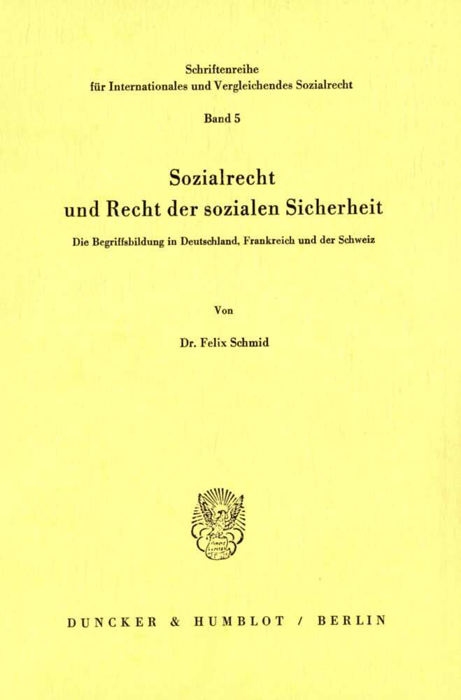 Sozialrecht und Recht der sozialen Sicherheit. main product photo