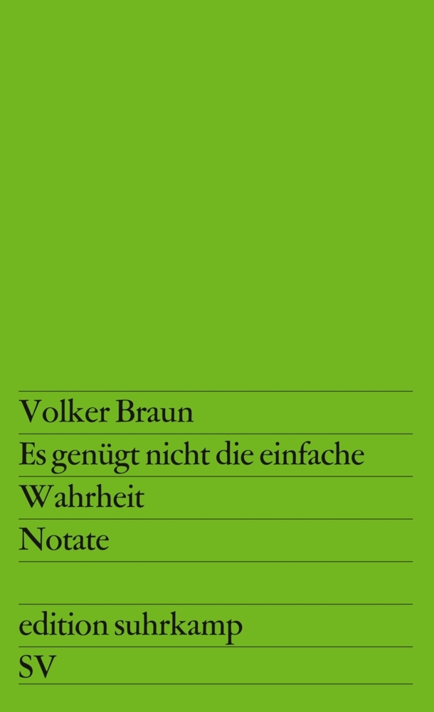 Es genügt nicht die einfache Wahrheit main product photo