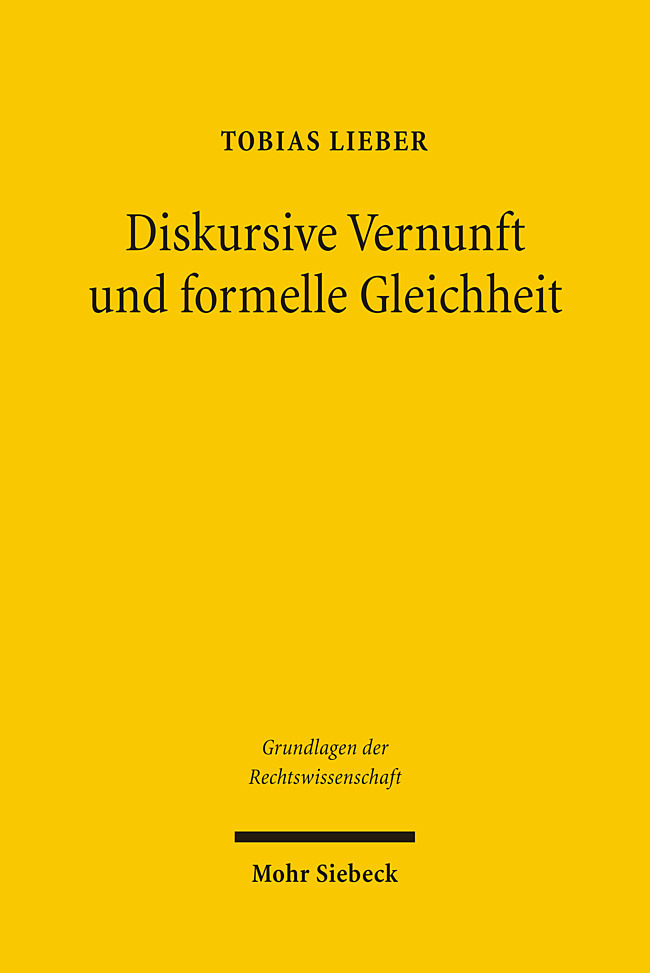 Diskursive Vernunft und formelle Gleichheit main product photo