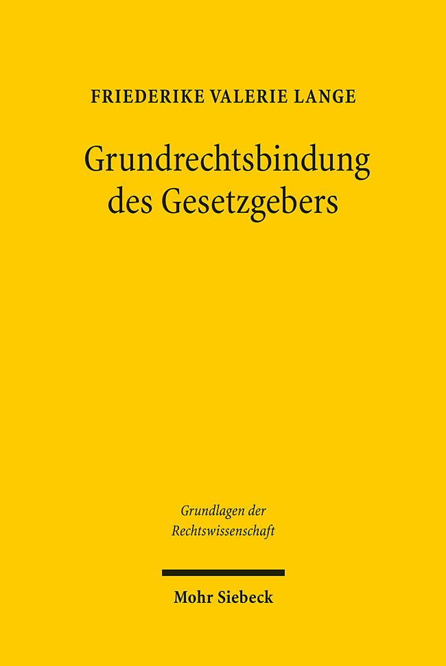 Grundrechtsbindung des Gesetzgebers main product photo