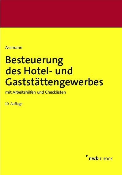 Besteuerung des Hotel- und Gaststättengewerbes main product photo