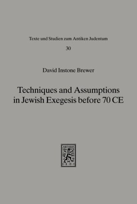 Techniques and Assumptions in Jewish Exegesis before 70 CE