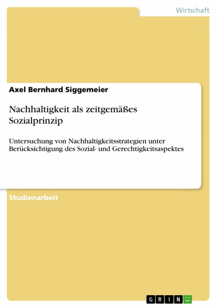 Nachhaltigkeit als zeitgemäßes Sozialprinzip main product photo