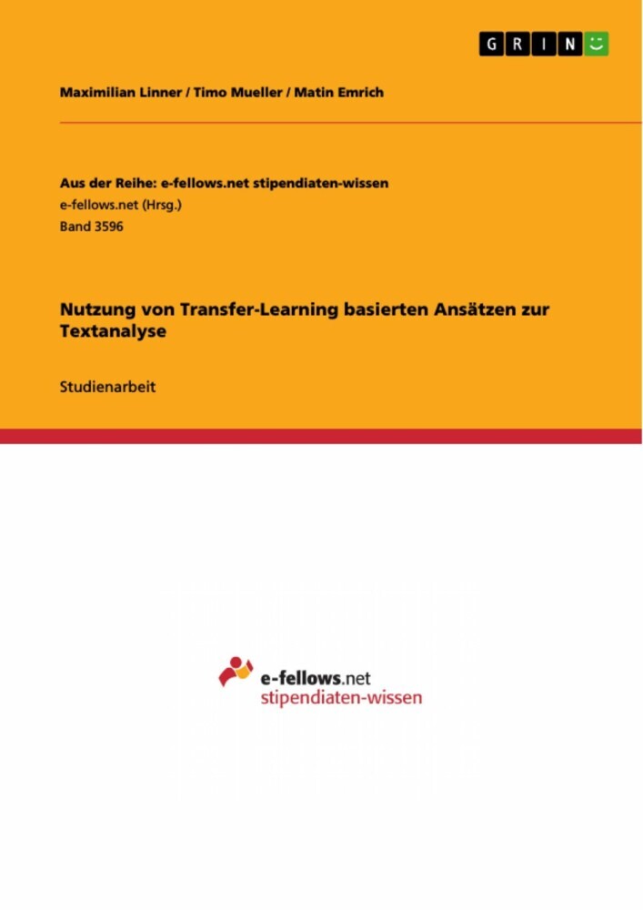Nutzung von Transfer-Learning basierten Ansätzen zur Textanalyse main product photo