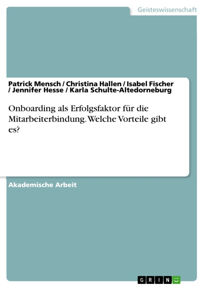 Onboarding als Erfolgsfaktor für die Mitarbeiterbindung. Welche Vorteile gibt es? main product photo