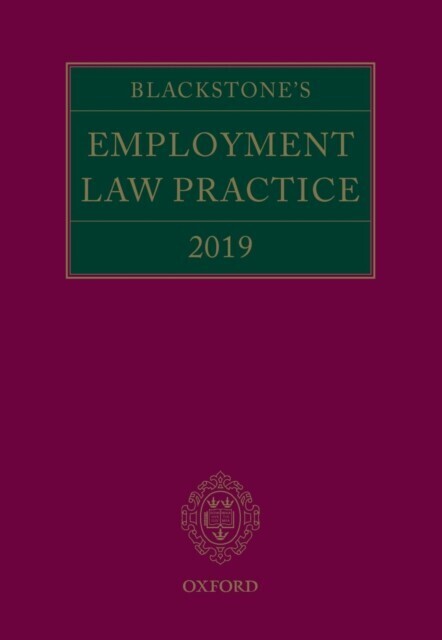 Blackstone's Employment Law Practice 2019 main product photo