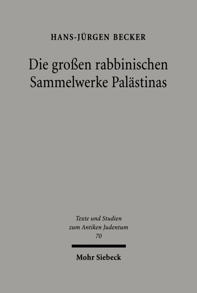 Die großen rabbinischen Sammelwerke Palästinas main product photo
