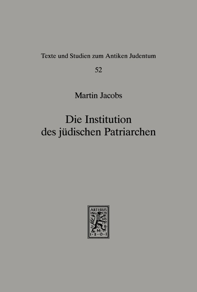 Die Institution des jüdischen Patriarchen main product photo