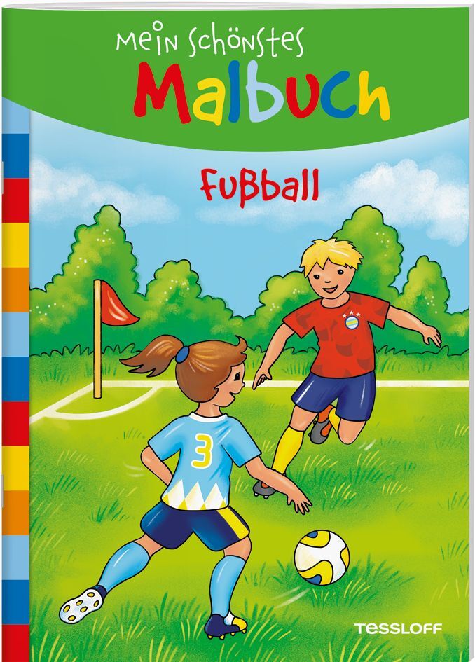 Mein schönstes Malbuch. Fußball main product photo