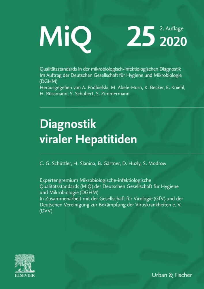 MIQ Heft 25 Diagnostik viraler Hapatitiden main product photo