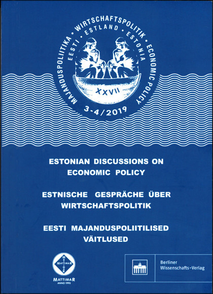 Estnische Gespräche über Wirtschaftspolitik 3-4/2019 main product photo