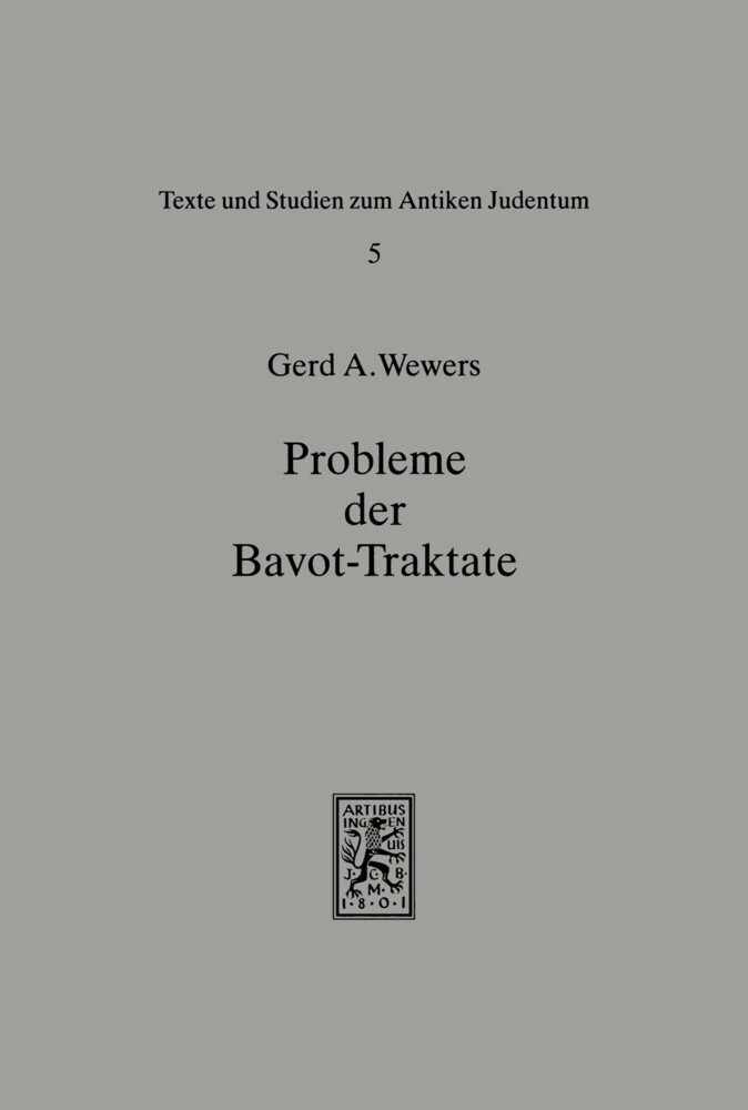 Probleme der Bavot-Traktate main product photo