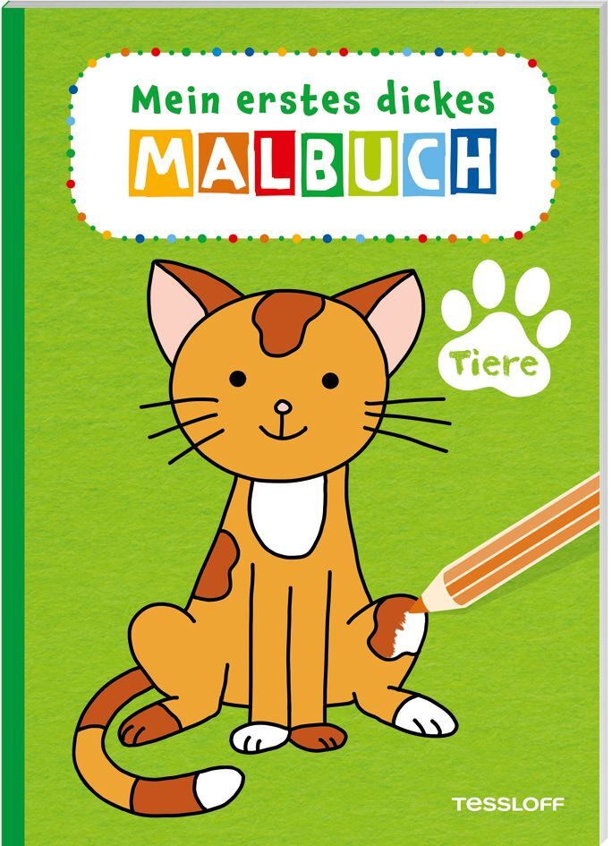 Mein erstes dickes Malbuch. Tiere main product photo