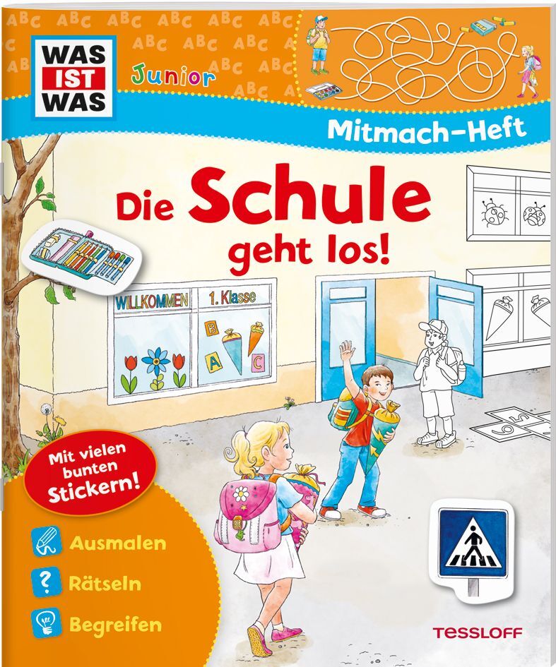 WAS IST WAS Junior Mitmach-Heft Die Schule geht los! main product photo