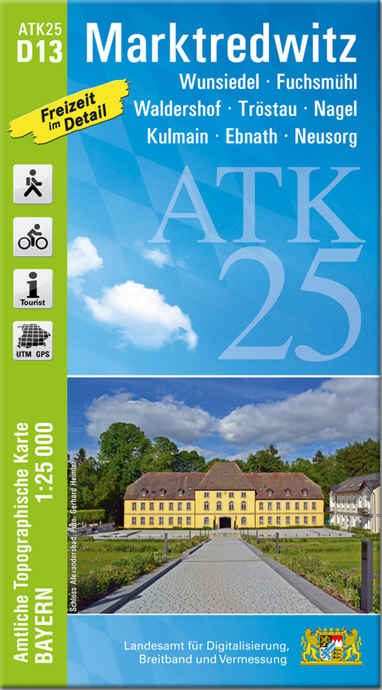 ATK25-D13 Marktredwitz (Amtliche Topographische Karte 1:25000) main product photo