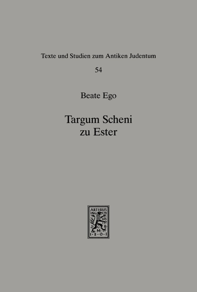 Targum Scheni zu Ester main product photo