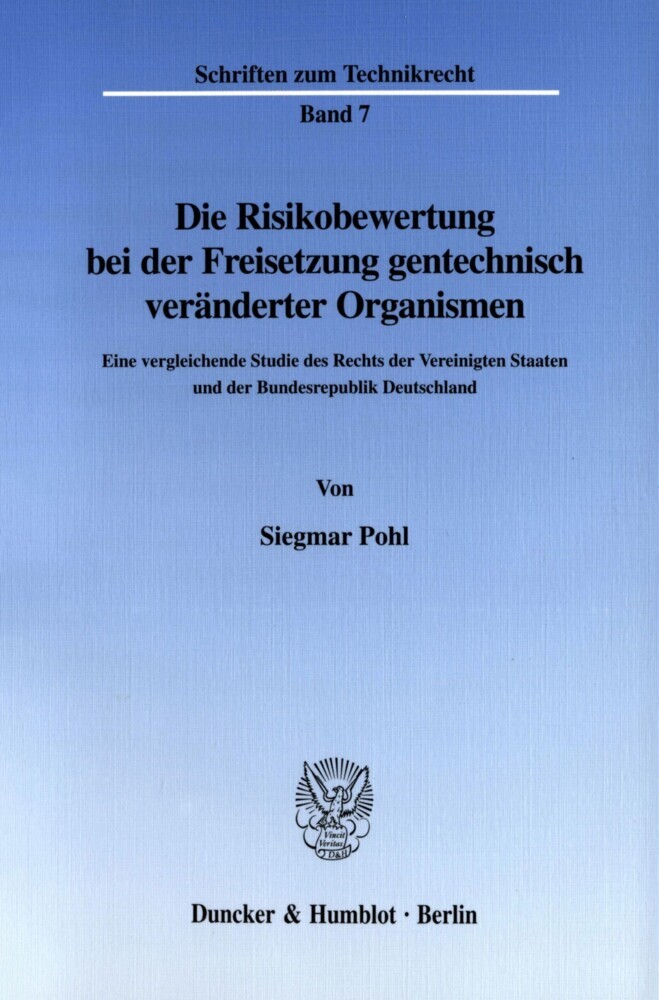 Die Risikobewertung bei der Freisetzung gentechnisch veränderter Organismen. main product photo