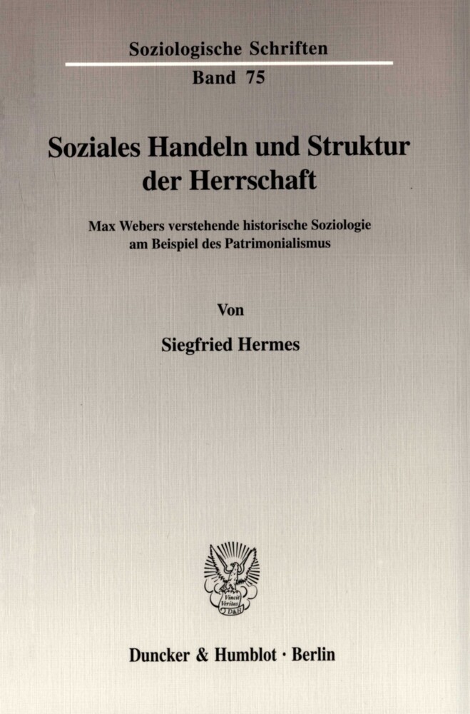 Soziales Handeln und Struktur der Herrschaft. main product photo