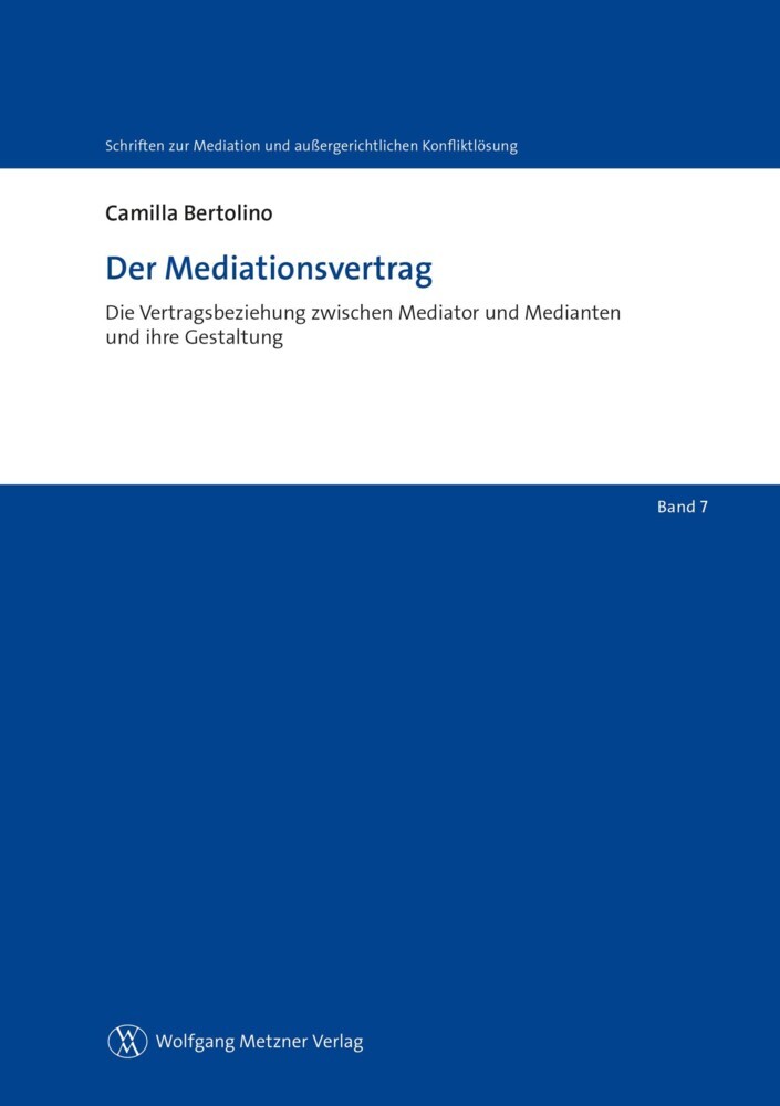 Der Mediationsvertrag main product photo