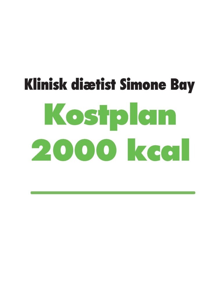 Kostplan 2000 kcal main product photo