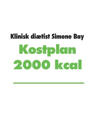 Kostplan 2000 kcal