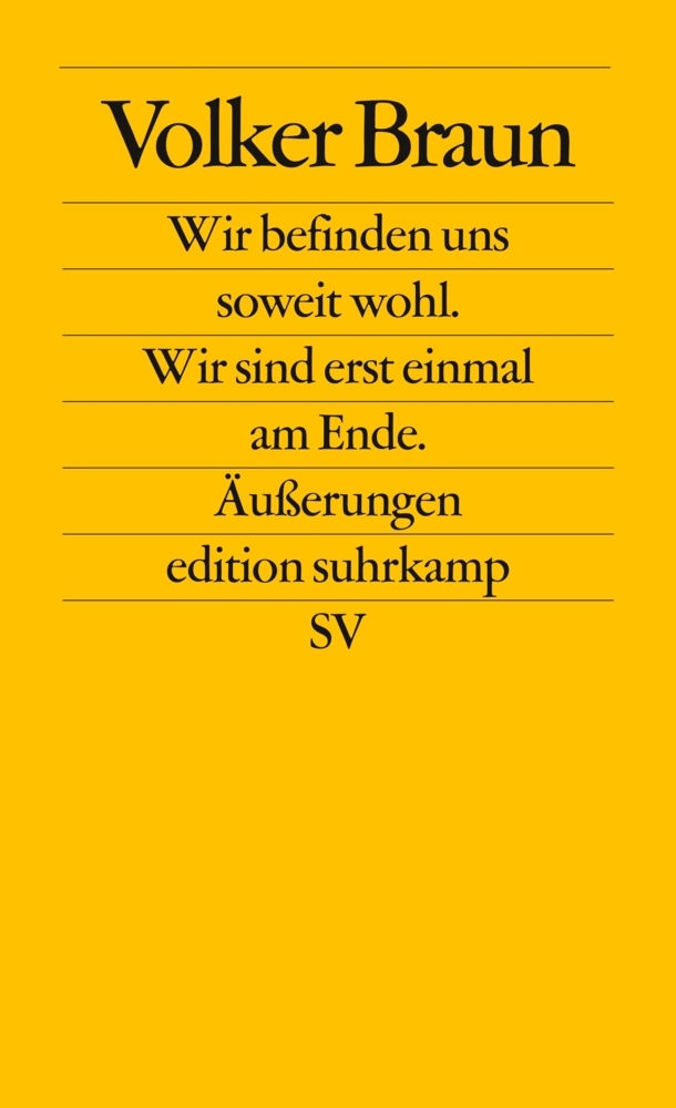 Wir befinden uns soweit wohl. Wir sind erst einmal am Ende main product photo