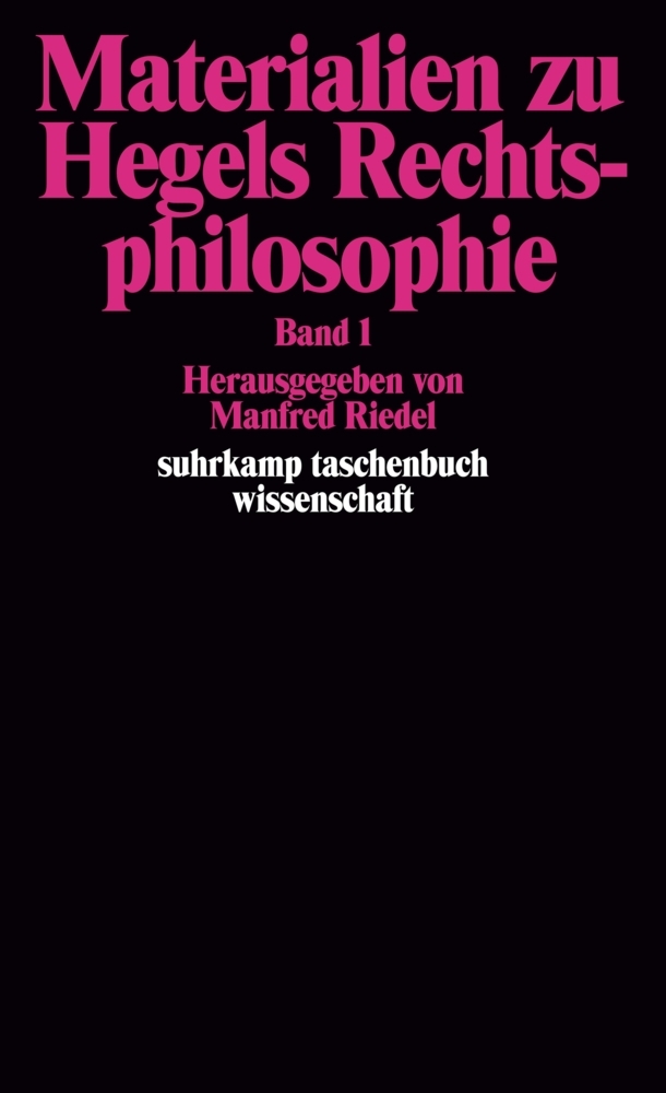 Materialien zu Hegels Rechtsphilosophie main product photo