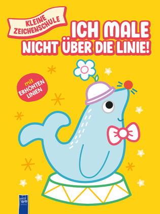 Kleine Zeichenschule - Ich male nicht über die Linie (gelb)