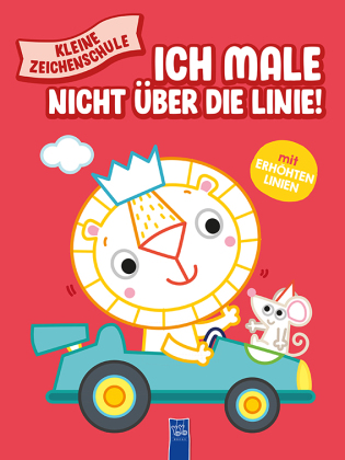 Kleine Zeichenschule - Ich male nicht über die Linie (rot)